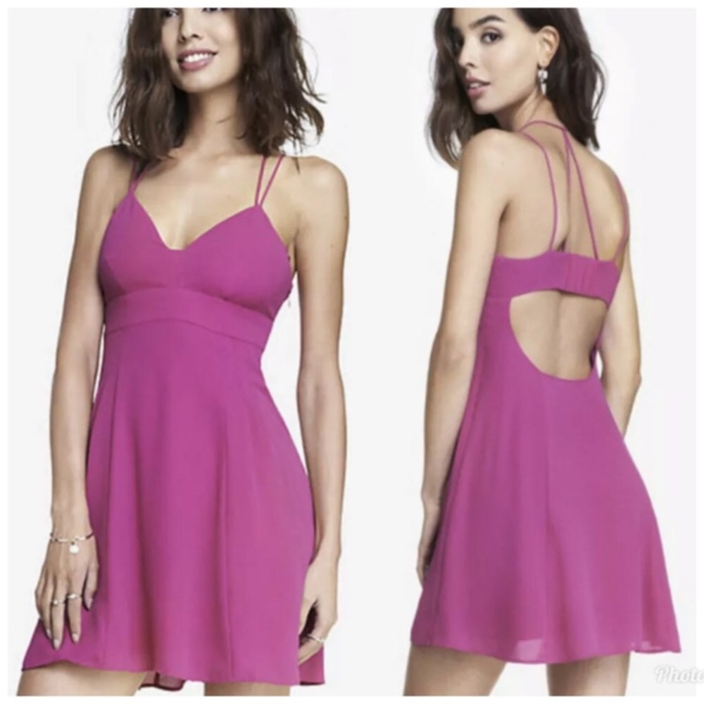 EUC Express Fuchsia Dress
